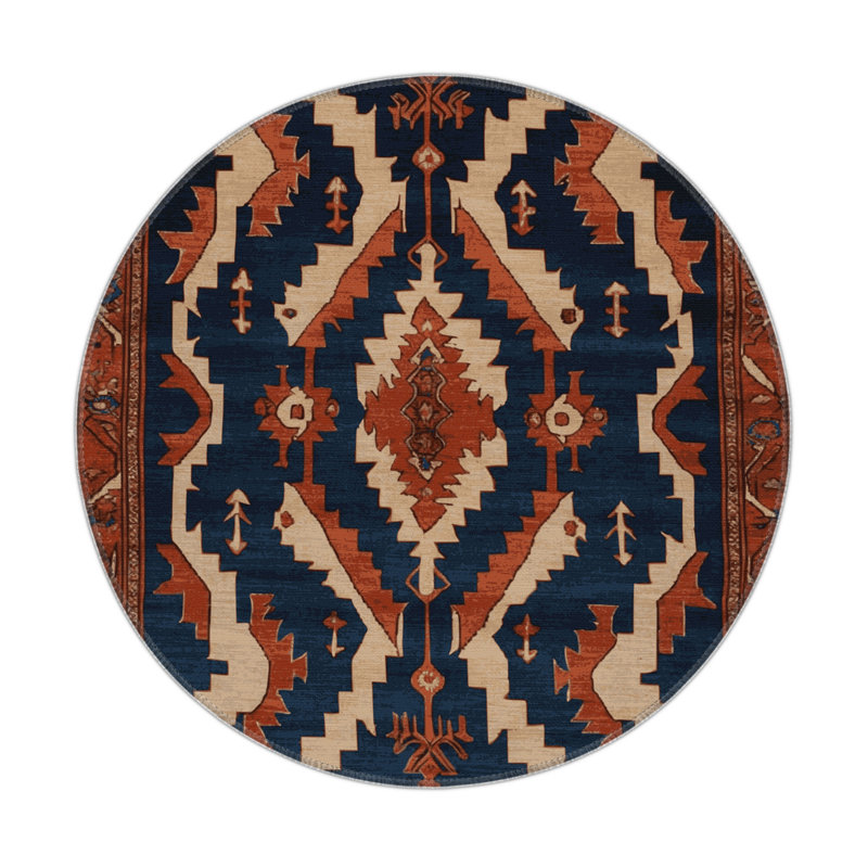 Persian Gray Indoor and Outdoor Area Rug, Rectangle 3' x 5'
