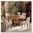 47 Inch Wood Dining Table Round Dining Table-500795983