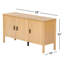 Kaplan Wood 3-Door Sideboard-1687898390