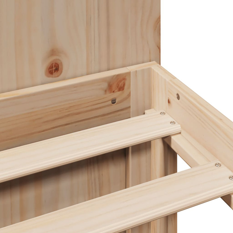 Solid Wood Bed, UK Double (135 x 190 cm)