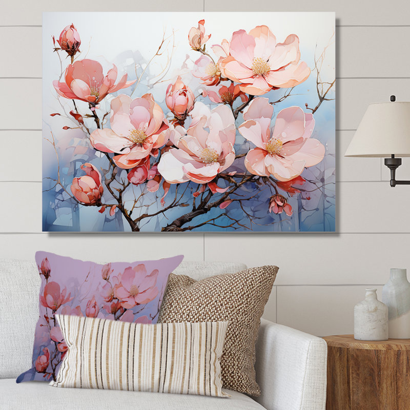 Luxuri Magnolia Tranquility sur impression sur toile, H 30 po x l 40 po x P 1,5 po, Toile tendue