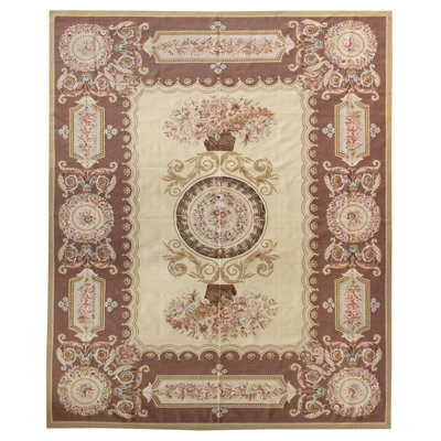 Aubusson One-of-a-Kind 9'3" X 11'9" Area Rug