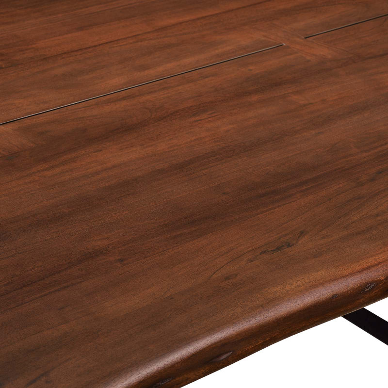 Modway Viggo Live Edge Acacia Wood Dining Table, 74" L x 39" W