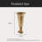 Metal Vase,  Champagne Flute Shape-1542232521