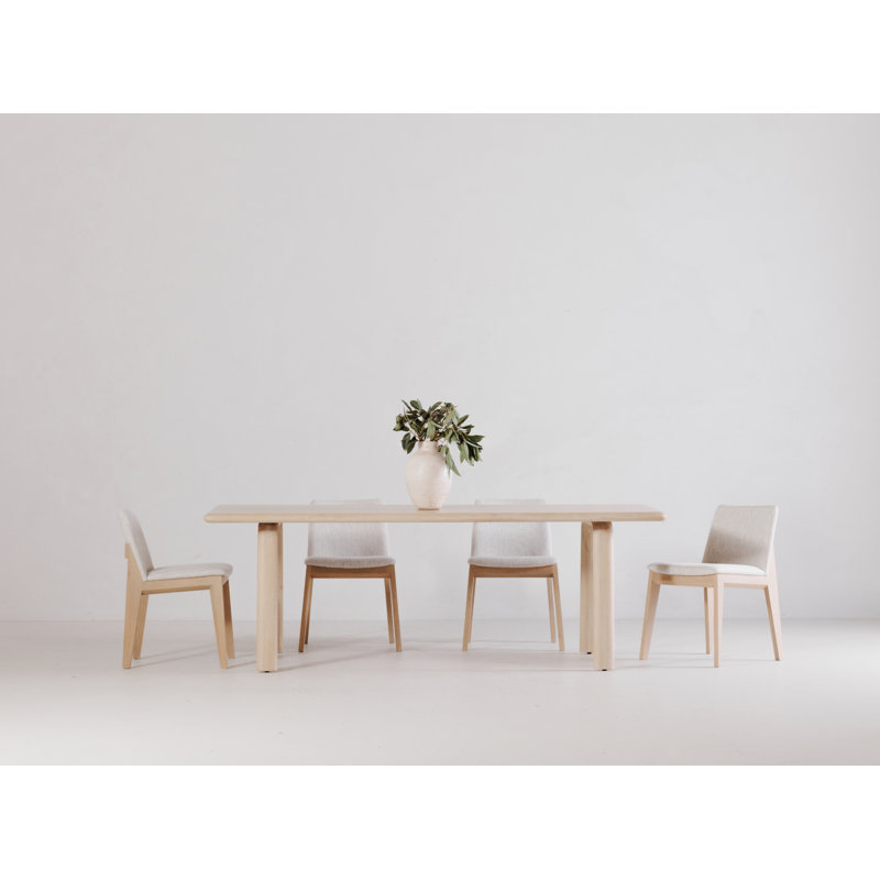 Ayanta 5-Piece Dining Set, Oak, White