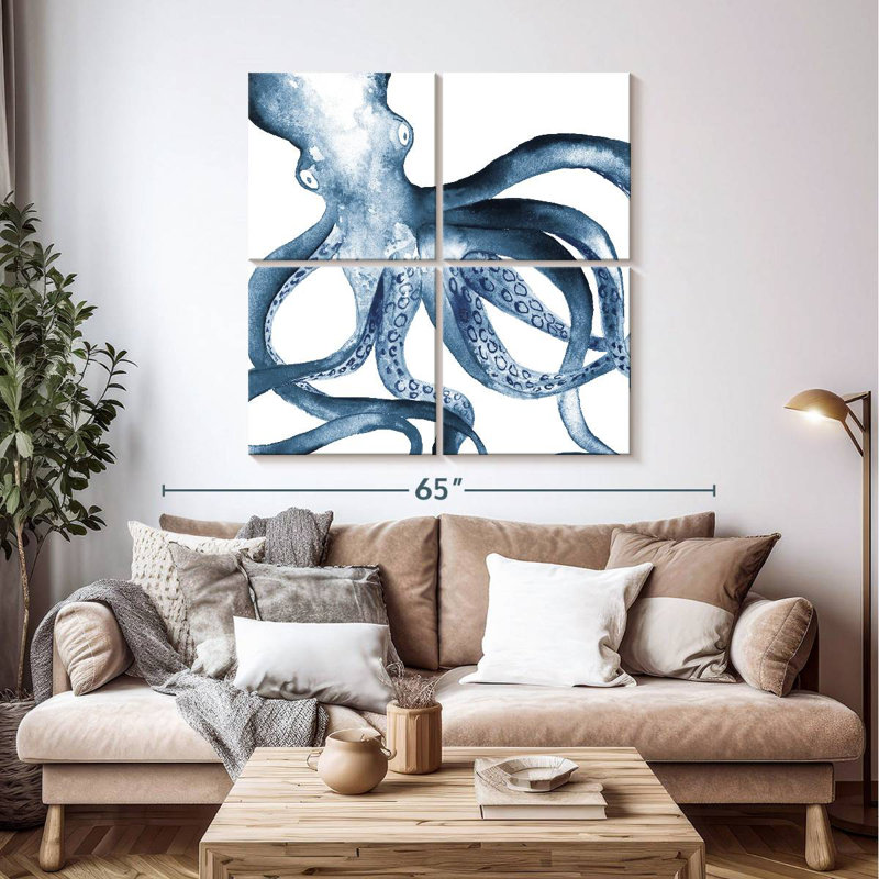 Brampt Octopus In The Blues, 45" H x 45" W