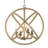 Delphinia 4 - Light Steel Dimmable Globe Chandelier