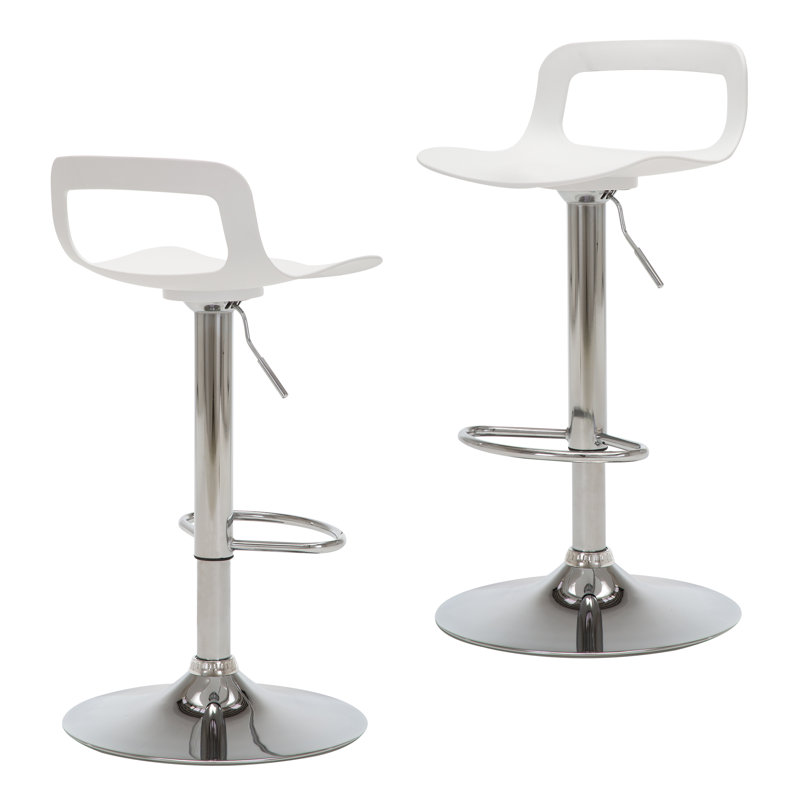 Tabouret pivotant Ambrus, Blanc