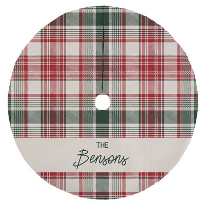  Fresh Plaid Personalized Christmas Tree Skirt