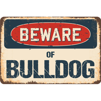 Panneau «Alejandre Beware of Bulldog»