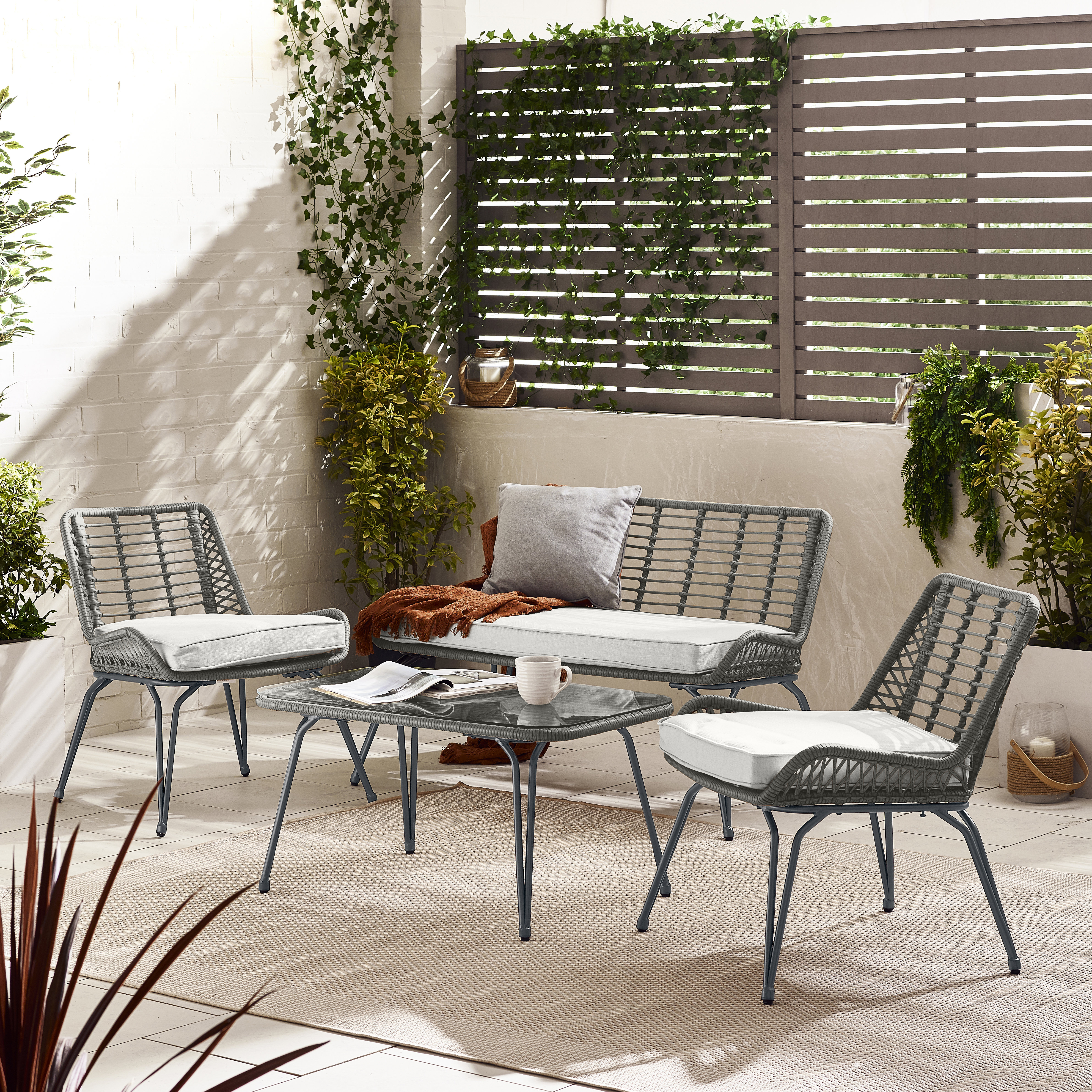 Boho outdoor side table discount