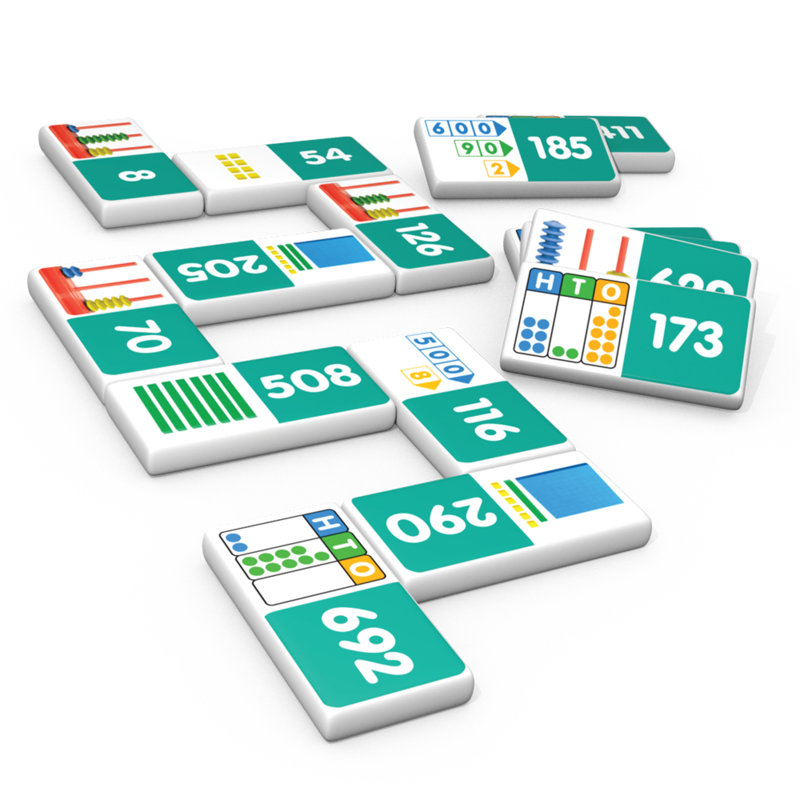 Junior Learning Place Value Dominoes Match & Learn Educational Learning Game