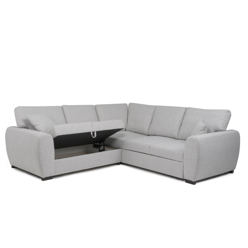 Camareon Corner Sofa Bed, Silver