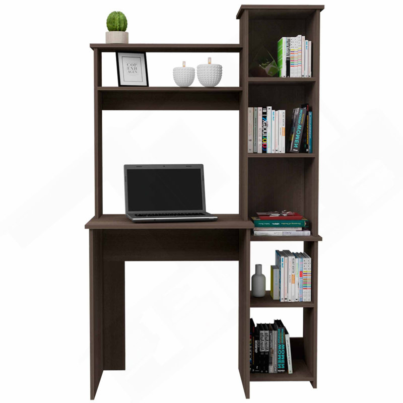 Bureau d'écriture Nashville, six tablettes, Brun