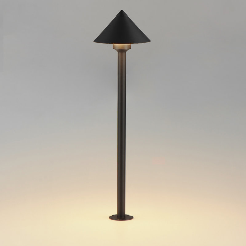 Alumilux: Bollard-Outdoor Pathway Light, Black/Yellow