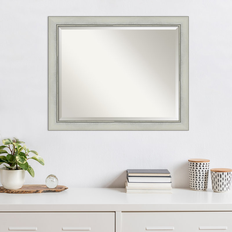 Miroir mural Wedge, 26 po x 32 po, Beige