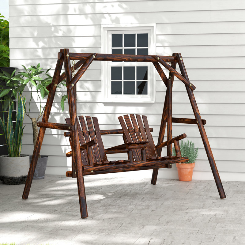  Banc de patio rustique en bois