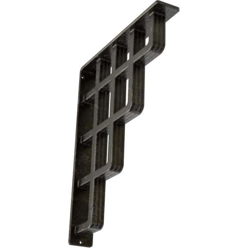 Support en fer forgé Diane, Argenté antique chaleureux, H 15 po x l 2 po x P 12 po