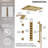  LED Bluetooth Thermostatic Shower System, Ceiling Mount Rainfall Shower Head with Handheld Shower-95462233