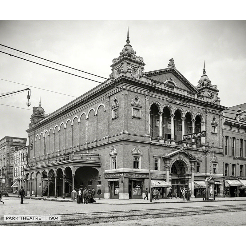 Park Theatre, Indianapolis historique - reproduction de photo sur toile tendue, H 30 po x l 40 po x 1,5 po