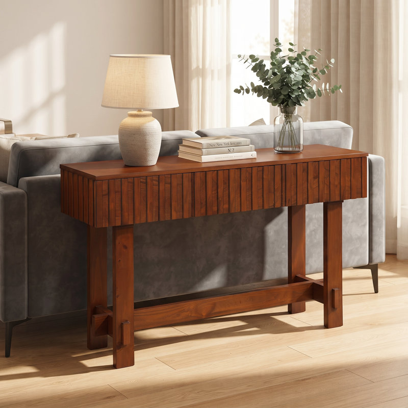 Canapé console 52 "Mid Century Farmhouse, Cerisier