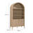 Nolan 74" Tall Arched Storage Display Cabinet Bookshelf-107335477