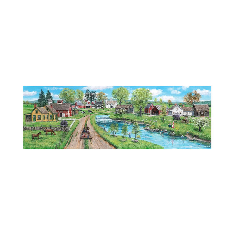 Spillway Bridge by Bob Fair - Wrapped Canvas Panoramic Gallery-Wrapped Canvas Giclée, 30.48 cm H x 91.44 cm W x 1.91 cm D