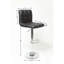 Tabouret de bar pivotant réglable en similicuir hydraulique, ensemble de 2, gris-23021744