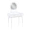 Ensemble de coiffeuse avec miroir, tiroirs de rangement et tabouret assorti, meubles de chambre à coucher, blanc-2038669559