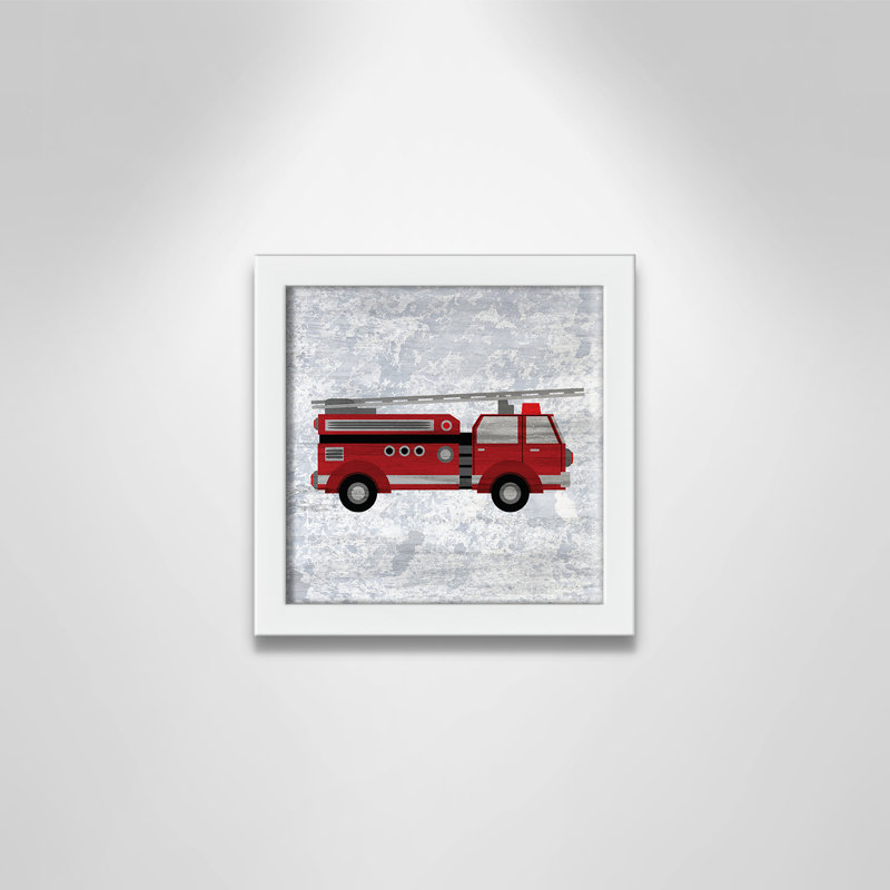 Rouge 1 impression sur papier, 8" H x 8" W x 1.18" D, Encadré de boîte blanc