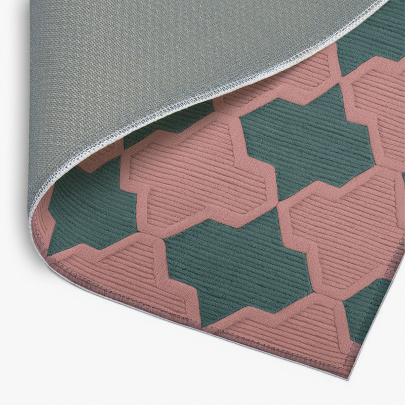 Tapis brun intérieur et extérieur Trellis, Rectangulaire 2 pi x 3 pi
