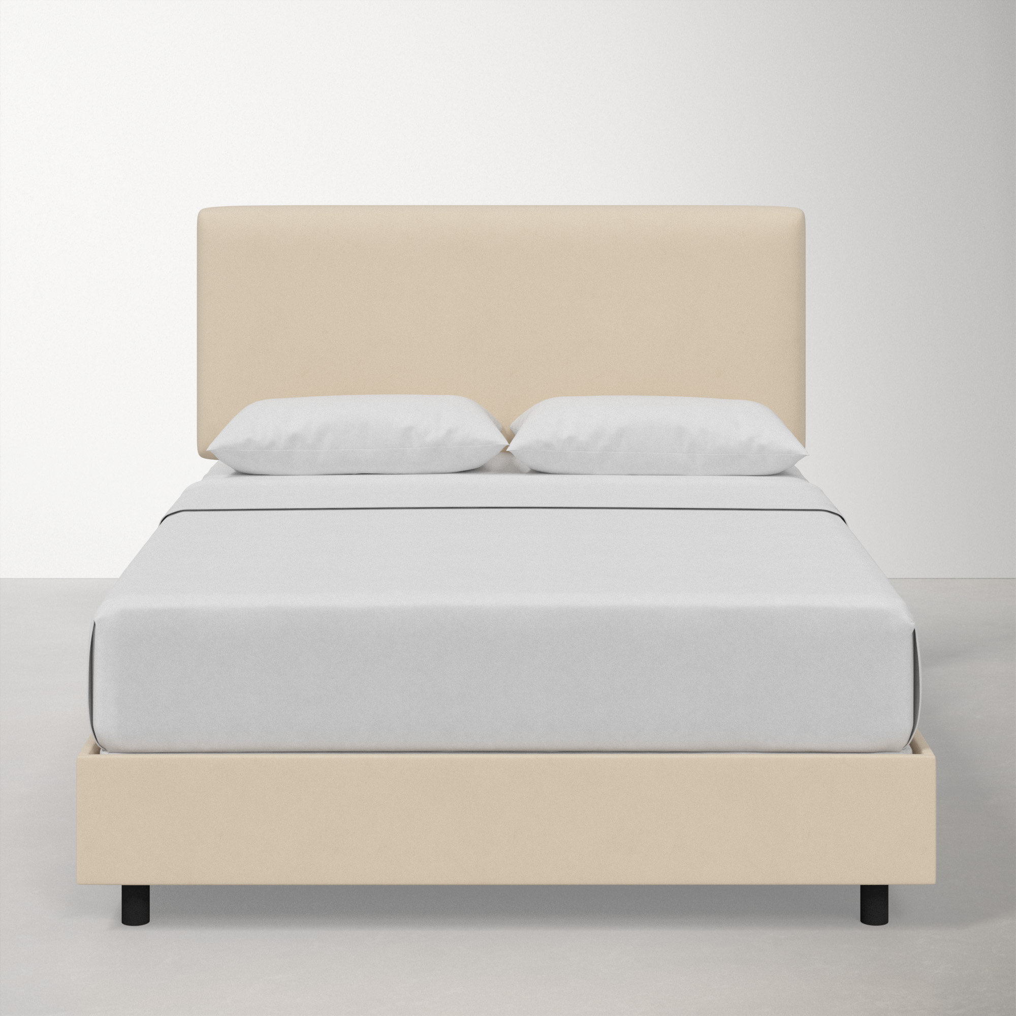 Eisley Upholstered Bed, Classic Pearl Performance Velvet, California King