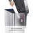 Simplehuman 58 Liter / 15.3 Gallon Rectangular Dual Compartment Recycling Step, Brushed Stainless Steel With Soft-close Plastic Lid Kitchen Trash Can