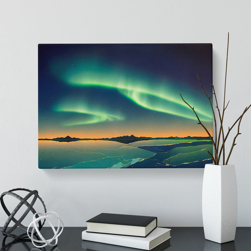 Unbelievable Northern Lights - Wrapped Canvas, 50cm H x 76cm W x 3cm D
