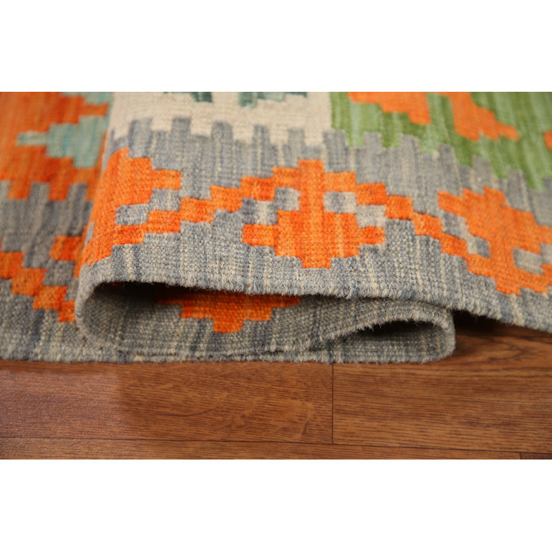 Multolor Kilim Wool Area Rug 7x10