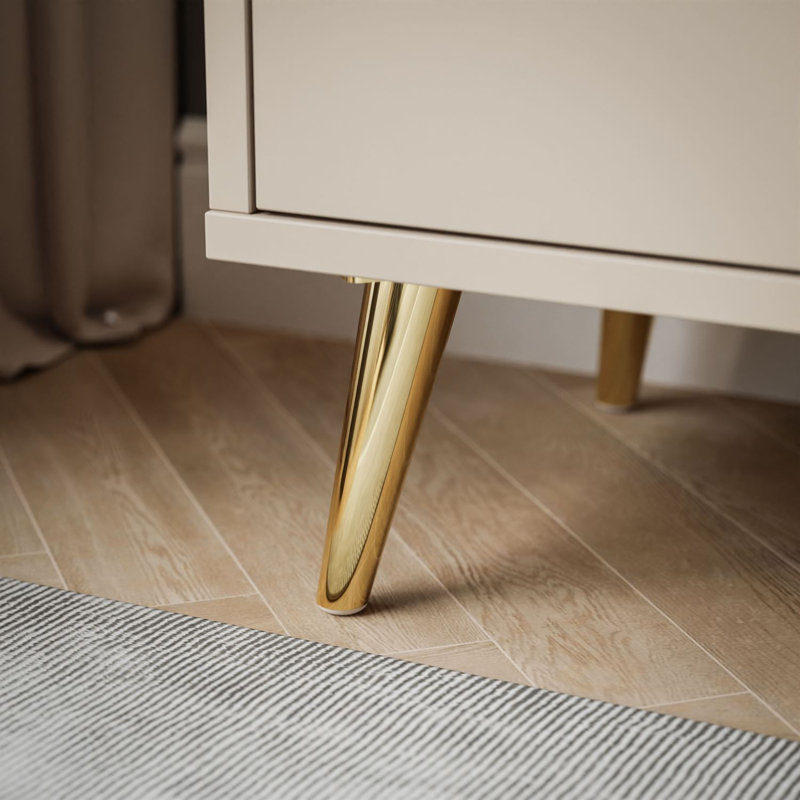 38 cm W Bedside Table, cashmere