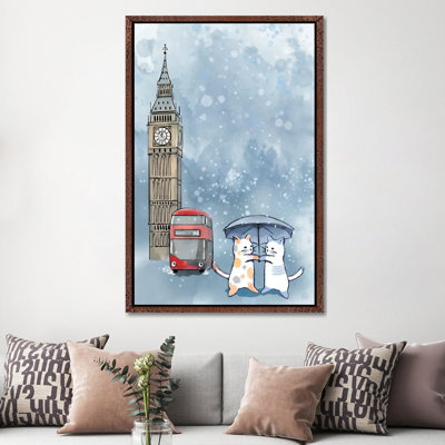 Thomas Little 1 Piece Floater Frame Wall Art on Canvas