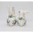 Easter Rabbits With Blue Roses Salt And Pepper
