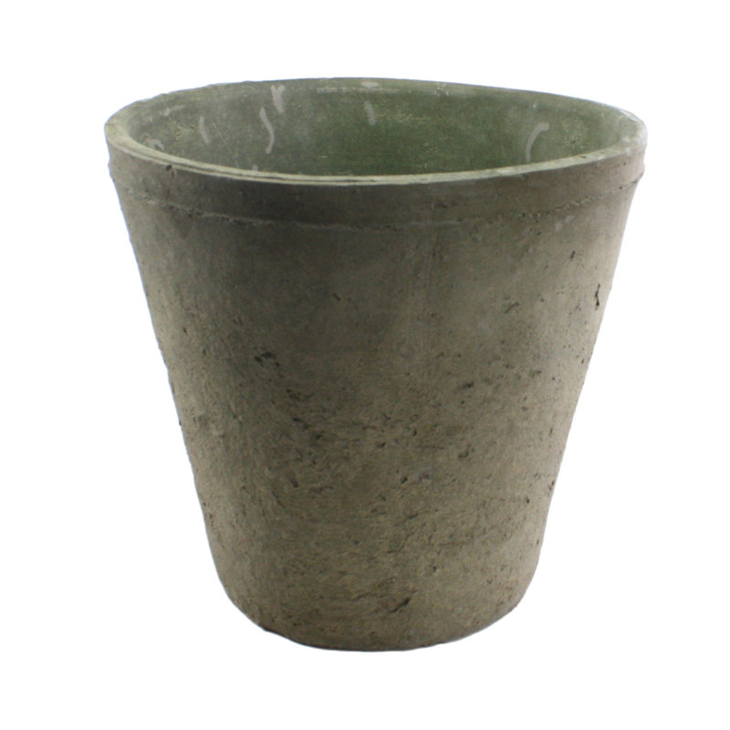 Brockside Handmade Pot Planter, Moss Gray