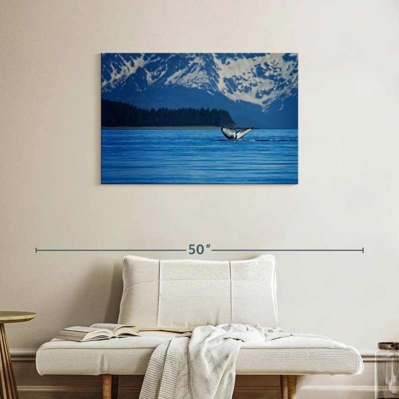 Gillard Alaskan Humpback Whale Tail, 24" H x 36" W