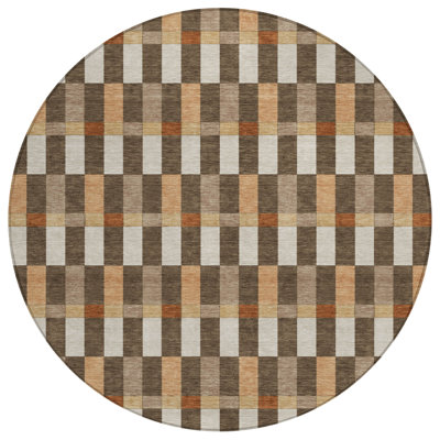 Machine Washable Indoor/Outdoor Chantille ACN2548 Geometric Rug
