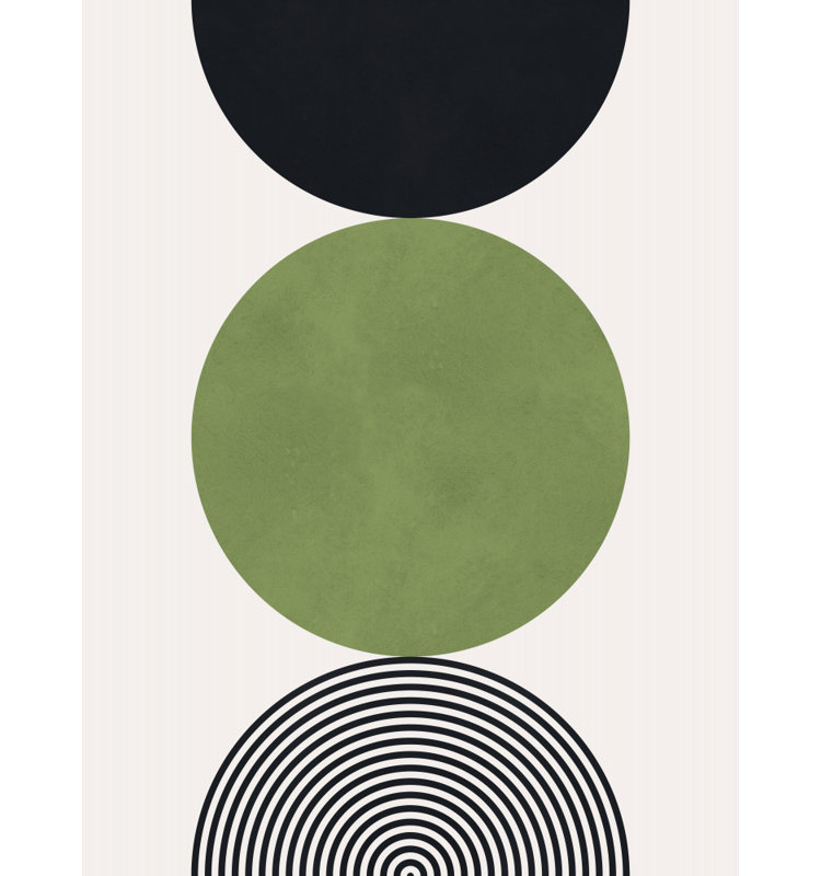 Earthy Abstract Geometry Print by Other Artist, 32 × 48, Framed Print, White