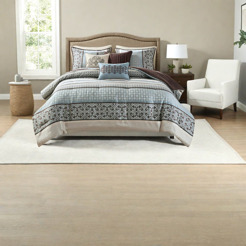 Ensemble de literie en jacquard luxueux, polyester grand, maison traditionnelle
