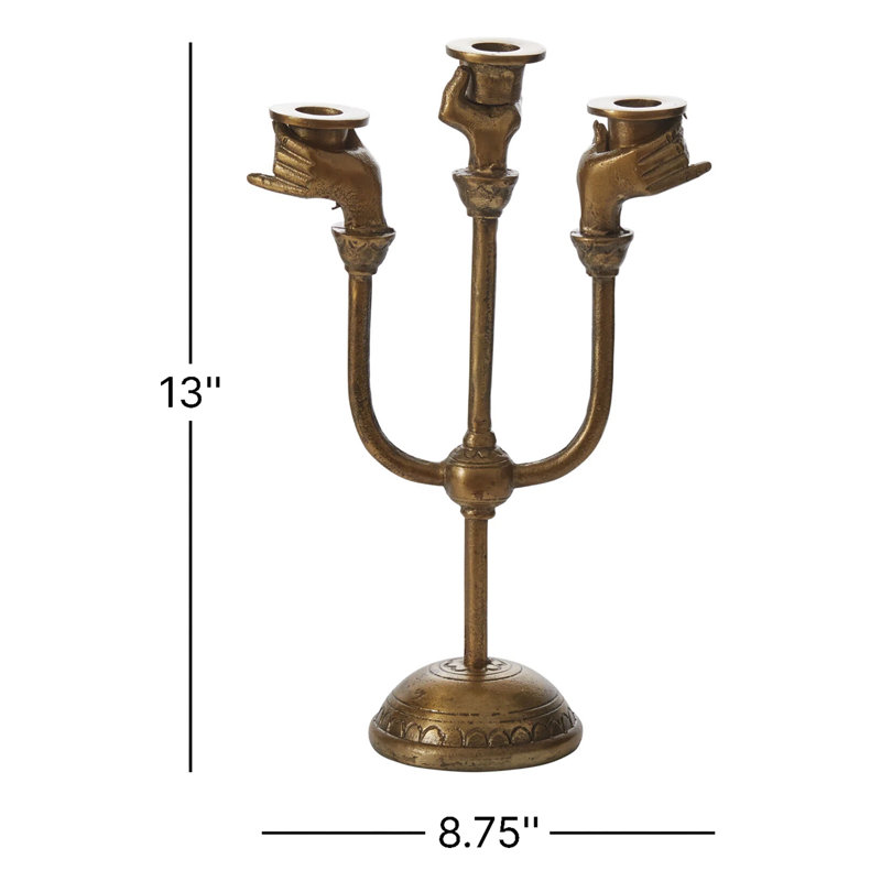 Decker Haunted Hands Candelabra 8.75"x 4"x 13"