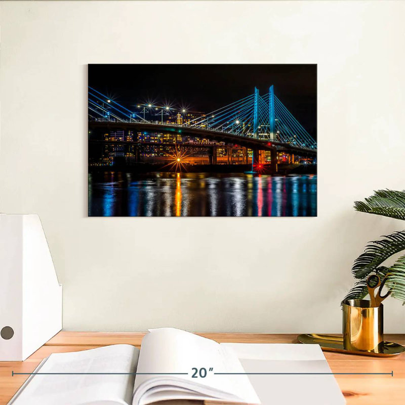 Nicci Oregon Bridge City Lights, 8" H x 12" W