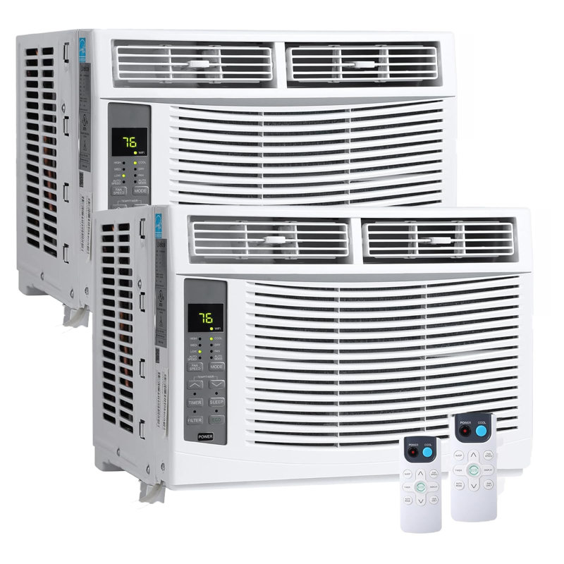 Climatiseur de fenêtre intelligent 6 000 BTU - Performance silencieuse de 50 dB - Application WiFi et télécommande