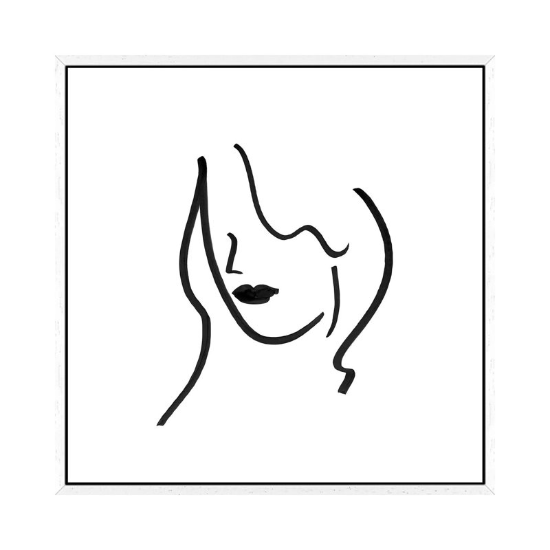 Muser II by Isabelle Z - Print on Canvas, White Framed, 45.72 cm H x 45.72 cm W