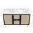 Modway Chaucer 48'' Double Bathroom Vanity with Wood Top-93811784-93811785