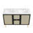 Modway Chaucer 48'' Double Bathroom Vanity with Wood Top-93811785-93811784
