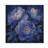 Midnight Blue Peonies Bouquet III - Peonies Wood Wall Decor - On Natural Pine Wood-1598831668
